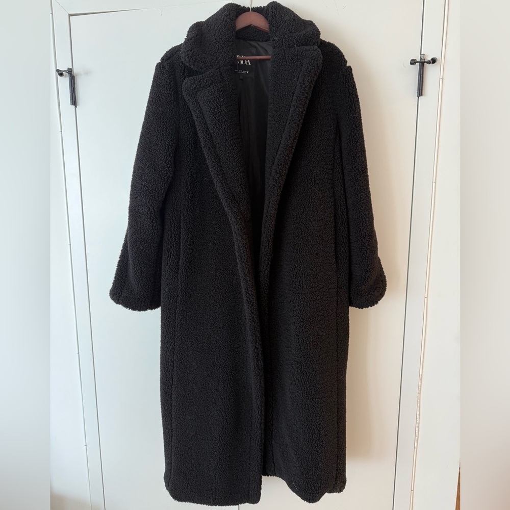 Zara Black Teddy Jacket